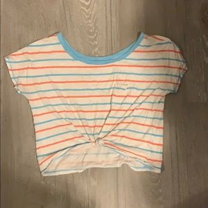 Striped crop top